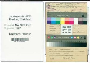 Entnazifizierung Heinrich Jungmann , geb. 19.06.1912 (Angestellter)
