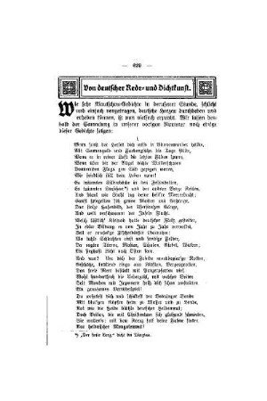 Von deutscher Rede- und Dichtkunst