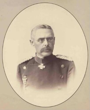 Theodor von Bullinger, Generalmajor und Kommandeur von 1890-1892, Brustbild