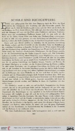 Schule und Buchgewerbe