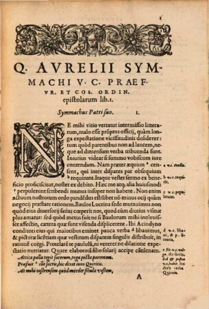 Q. Avrelii Symmachi, Vc. P.V. Et Cos. Ord. Epistolarvm Ad Diversos Libri Decem