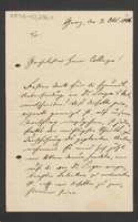 Brief von Gottlieb Haberlandt an Maximilian Westermaier