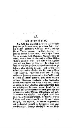 Dritter Brief : [18. Abhandlung]