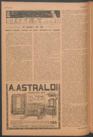 El hombre del día : Roberto Alabarbe, inventor del primer hidrodeslizador argentino