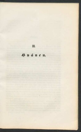 III. Hyänen.