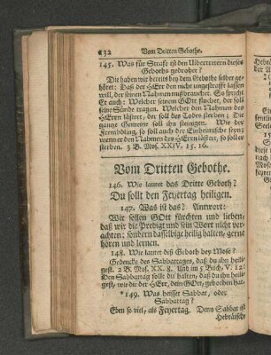 Vom Dritten Gebothe.