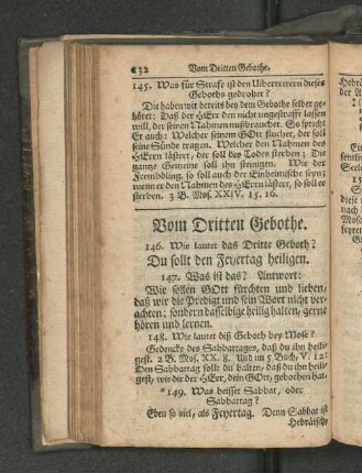Vom Dritten Gebothe.