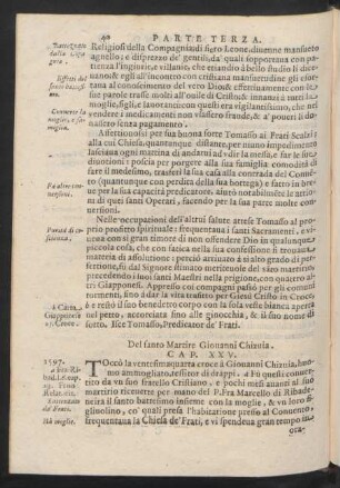 Cap. XXV. [XXIII.] Del santo Martire Giovanni Chizuia