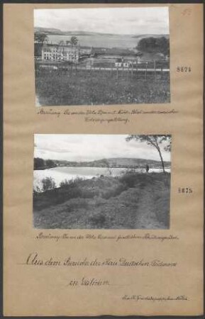Brzezany: See an der Zlota Lipa mit Mühle. Blick von der rußischen Verteidigungsstellung