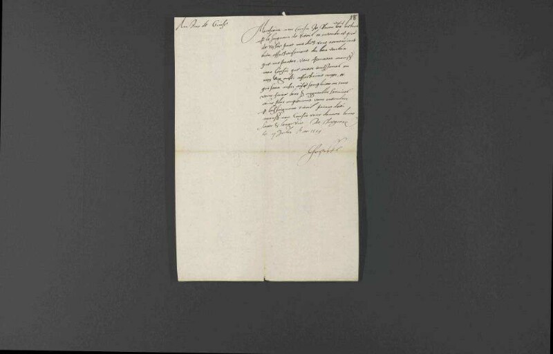 Verwendung Herzog Christophs von Württemberg für König Heinrich II. von Frankreich am kaiserlichen Hof.