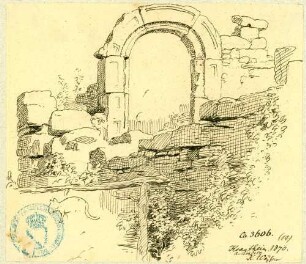Krautheim Torbogen im Burgbereich