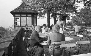 Gaststätte "Burghof" auf dem Turmberg.