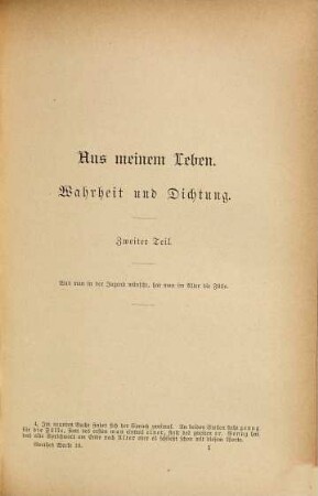 Goethes Werke. 18, Wahrheit und Dichtung ; 2