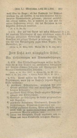 Zum sechs und vierzigsten Titel