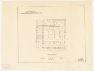 Gedenkhalle: Grundriss 1:100