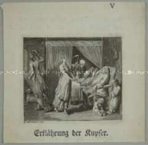 Vignette von Daniel Nikolaus Chodowiecki zum dritten Teil des "Wandsbeker Bothen" von Matthias Claudius'.