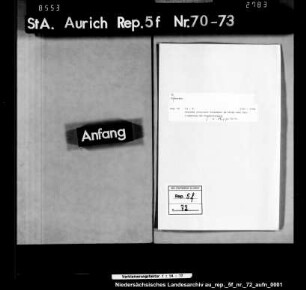 Gesuche einzelner Einwohner in Victorbur um Erlass oder Verringerung der Kopfschatzung