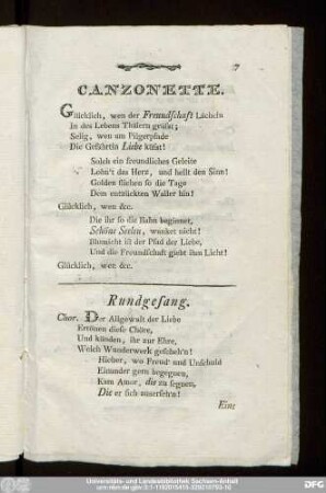 Canzonette.