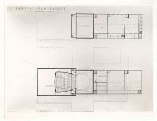 Staatstheater Kassel: Grundriss 2. und 3. Obergeschoss