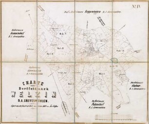 N° IV; Charte von der Dorffeldmark Welzin D.A. Grevesmühlen