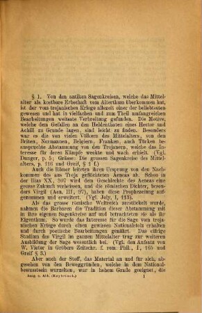 Die Auffassung der Antike bei Jacques Milet, Guido de Columna und Benoit de Ste-More : mit besonderer Berücksichtigung der Kampfscenen und religiösen Gebräuche