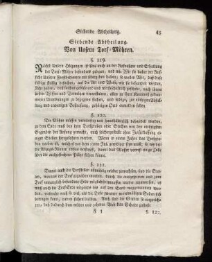 Siebende Abtheilung. Von Unsern Torf-Möhren.