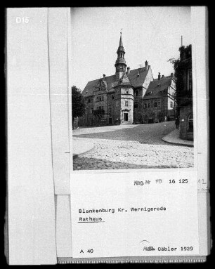 Blankenburg. Rathaus