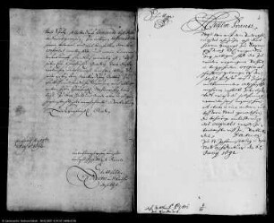 Verschiedene Angelegenheiten der Klöster und Stifte zu Erfurt