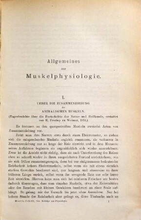 Moritz Schiff's gesammelte Beiträge zur Physiologie : Recueil des mémoires physiologiques de Maurice Schiff, 2