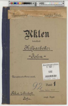 John, Waldemar, geb. 24.12.1873, Hilfsamtsgehilfe