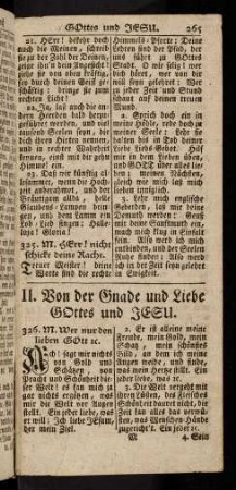 265-280, Von der Gnade und Liebe Gottes und Jesu