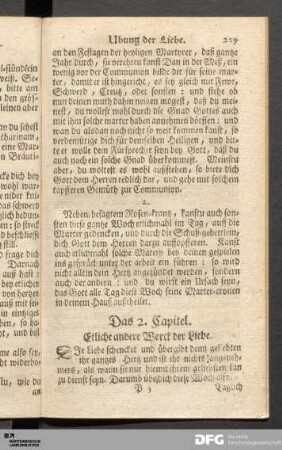 Das 2. Capitel. Etliche andere Werck der Liebe.
