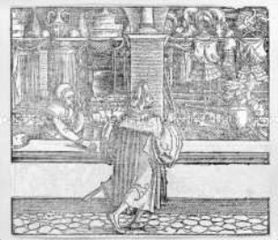 Im Kaufmannskontor - Illustration aus Cicero/Officia