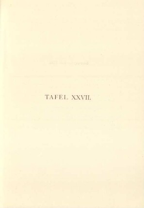 Tafel XXVII.