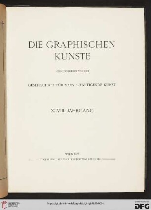 48: Die Graphischen Künste