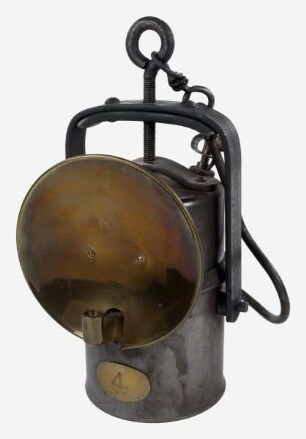 Grubenlampe (Karbidlampe, Acetylen-Handlampe)