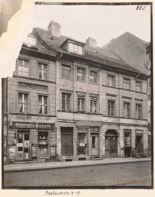 Wohnhäuser Stralauer Straße 7-9, Berlin-Mitte: Ansicht (aus: Julius Kohte, Alt-Berlin, Bauwerke in Berlin und Charlottenburg, aufgenommen 1907-1914)