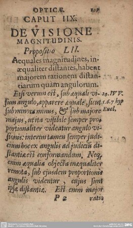 Caput IIX. De Visione Magnitudinis.