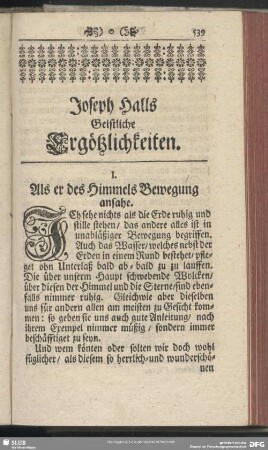Joseph Halls Geistliche Ergötzlichkeiten