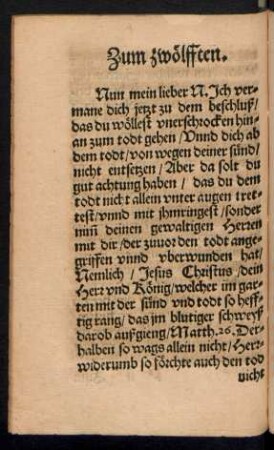 Zum zwölfften.