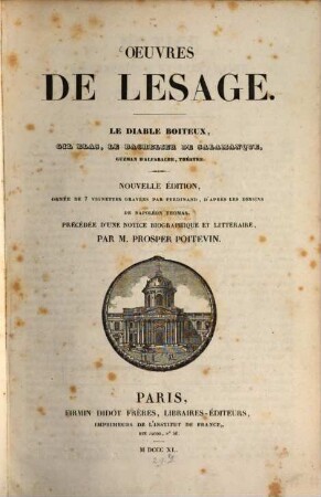 Oeuvres de LeSage