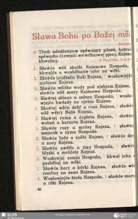 Sława Bohu po Božej mši