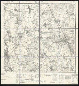 Meßtischblatt 4841 : Bad Lausick, 1939 : Bad Lausick. - Umdr.-Ausg., aufgen. 1906, hrsg. 1908, bericht. - 1:25000. - Leipzig, 1939. - 1 Kt.