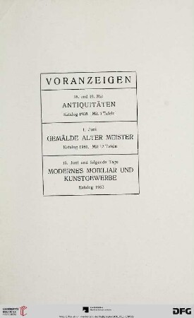 Voranzeigen