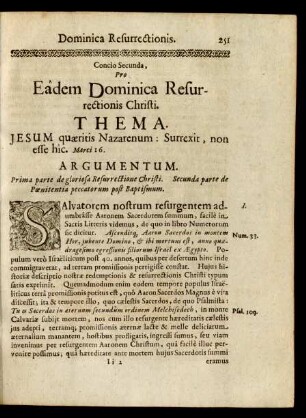 Concio Secunda, Pro Eadem Dominica Resurrectionis Christi.