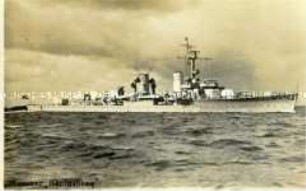 Ansicht des Leichten Kreuzers "Königsberg"