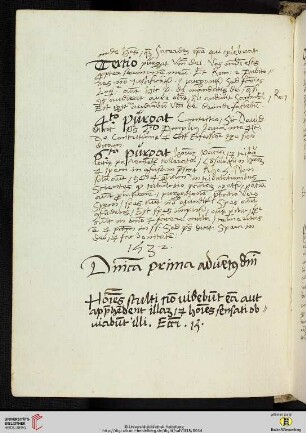 Dominica prima aduentus domino [Predigttext, Eccl 15,7 = Sir 15,7]