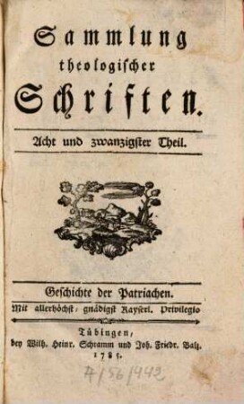 Geschichte der Patriarchen, 2