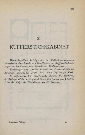 XI. Kupferstich-Kabinet