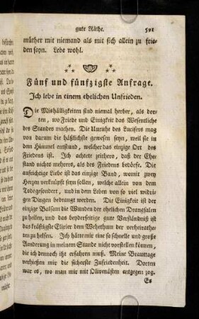 591-602, Fuenf und fuenfzigste Anfrage